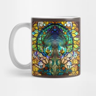 Stained Glass Tree In Autumn Mug